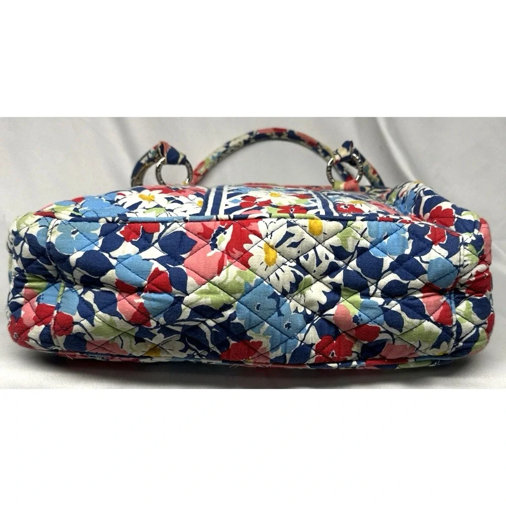 Vera Bradley Summer Cottage-Frame Bag-Large Purse‎ Handbag, Floral